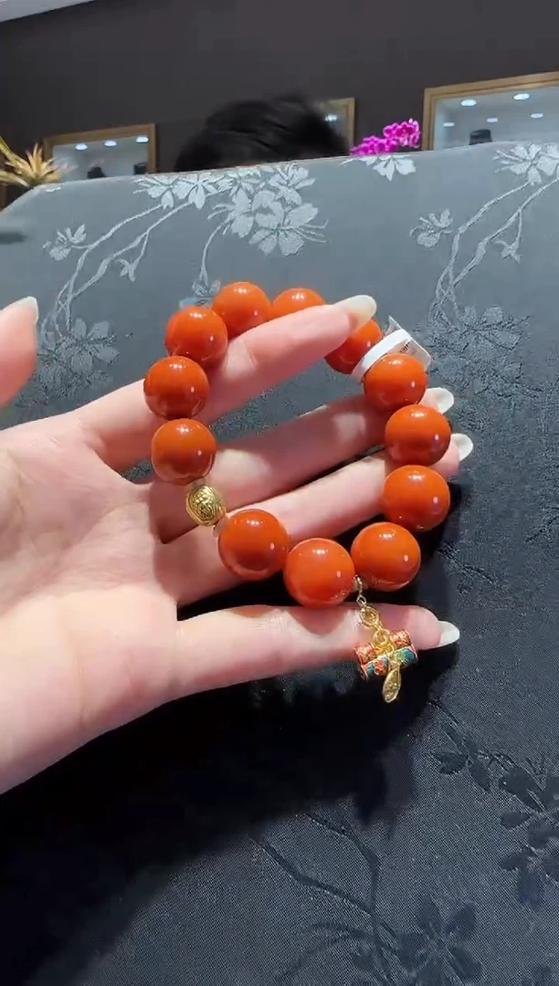 【闪购商品】南红玛瑙手串未镶嵌南红手串设计款