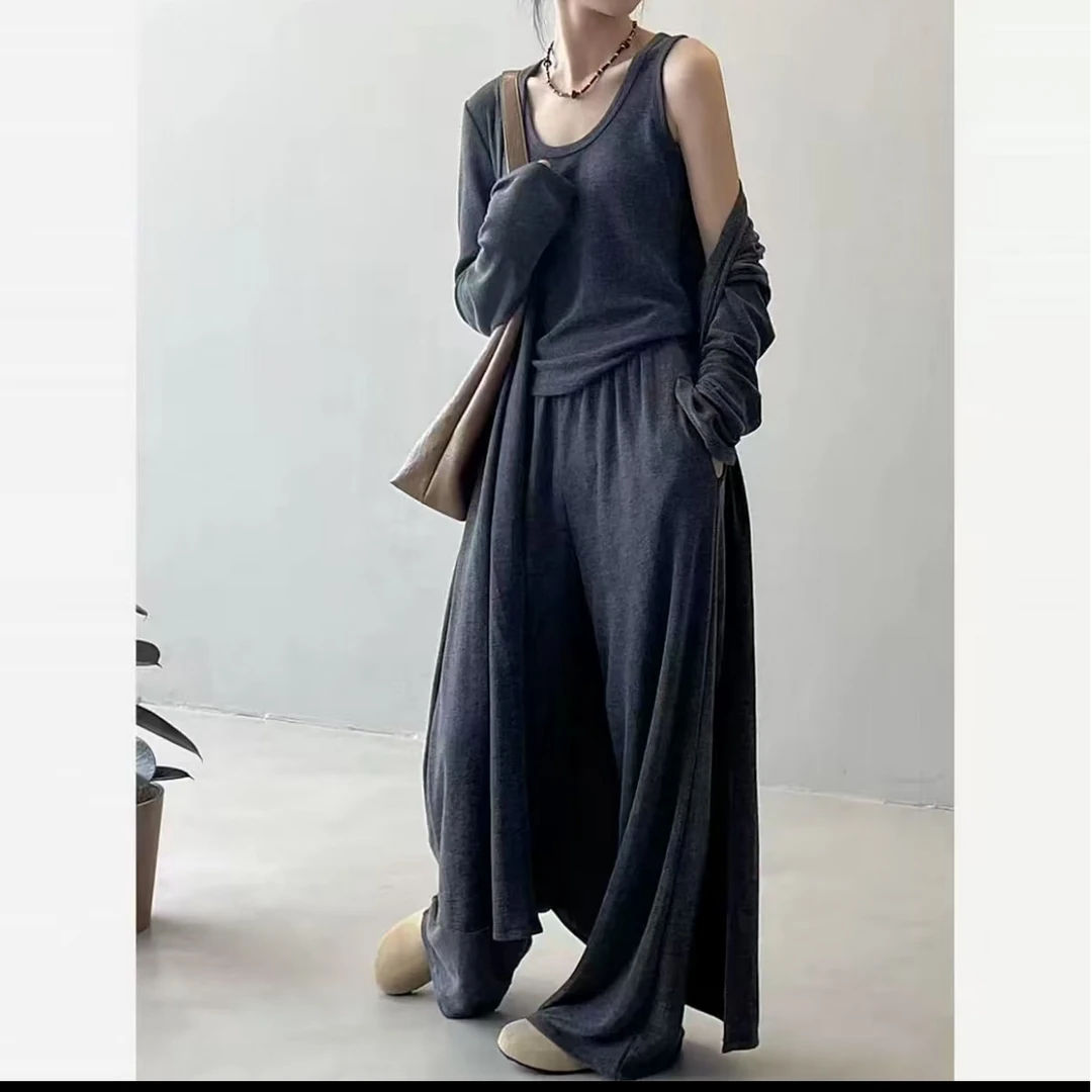 1706女士时尚百搭糯米三件套