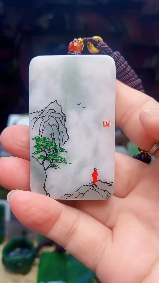 独山玉未镶嵌颈饰100
