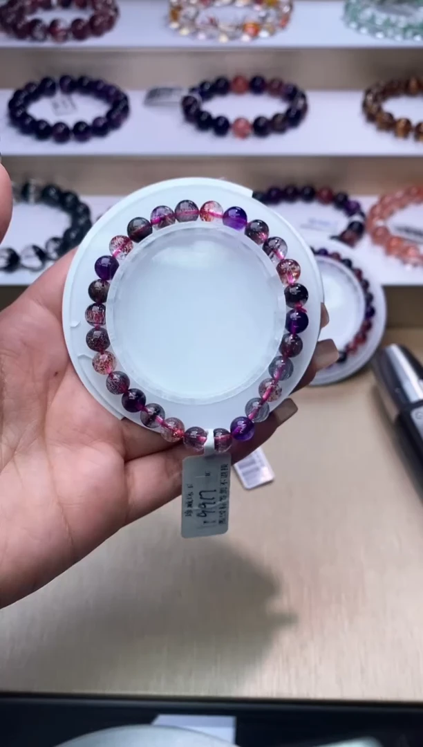 【闪购商品】水晶手链未镶嵌黑加仑超七7m+