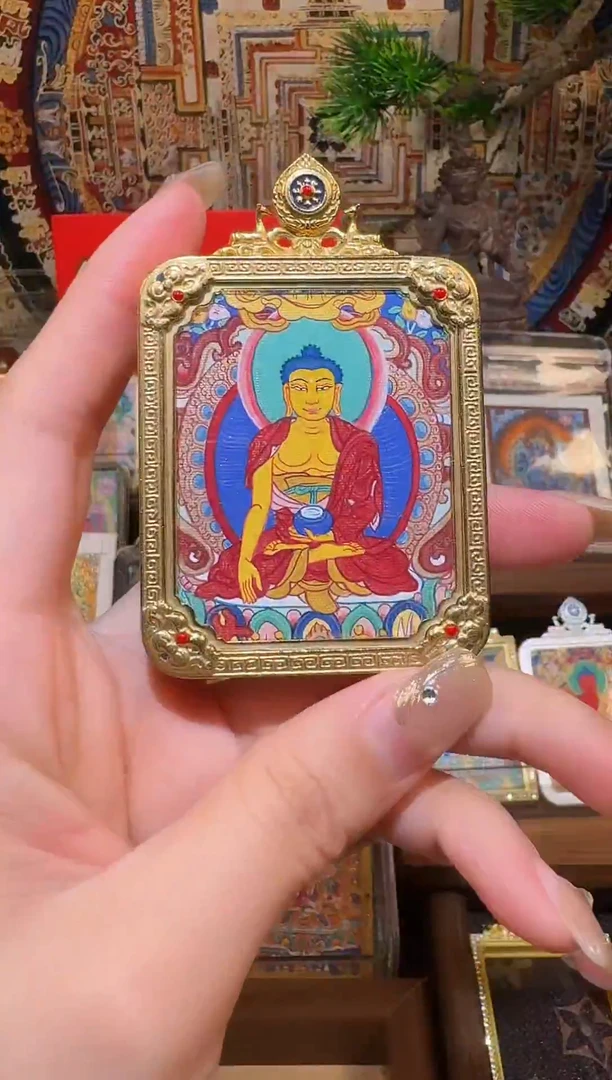 吊坠纯手绘实际牟尼