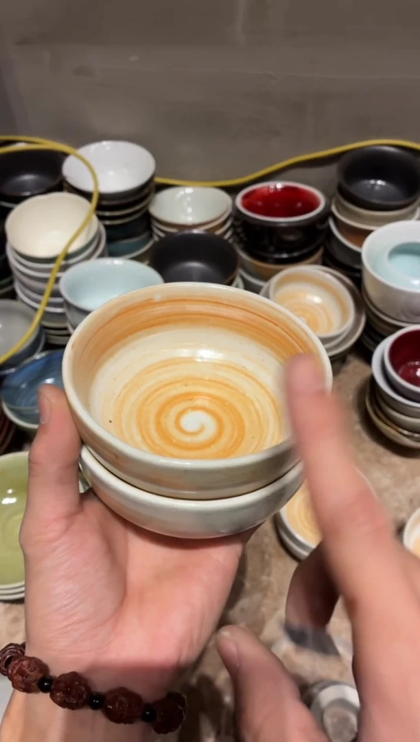 瓷片奔****e239志野小碗2个