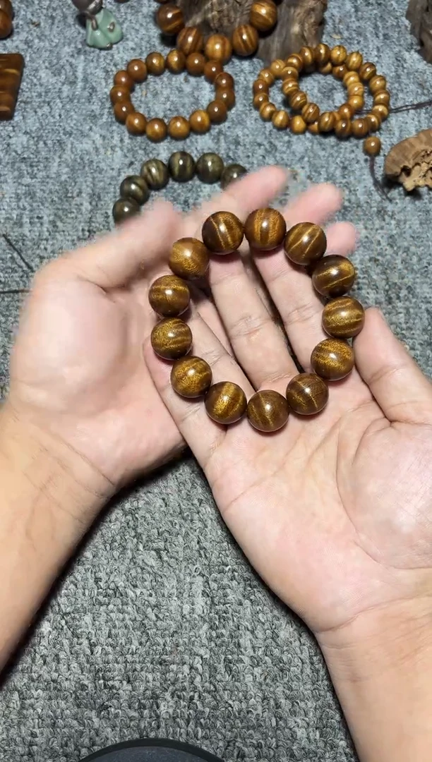 金丝楠手串/手链枯木老料1.8单圈花纹款288