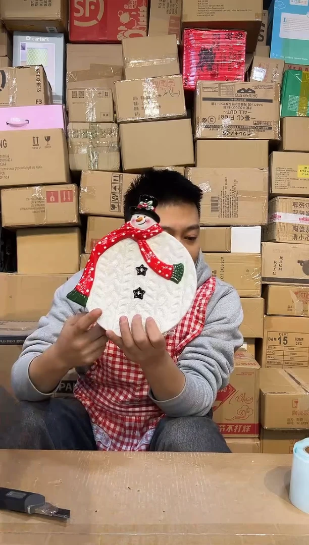 【闪购商品】杯特雷西原盒雪人盘子A