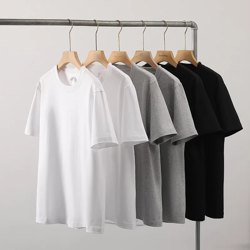 短袖纯色情侣韩版男士夏季拼接圆领T恤春夏百搭