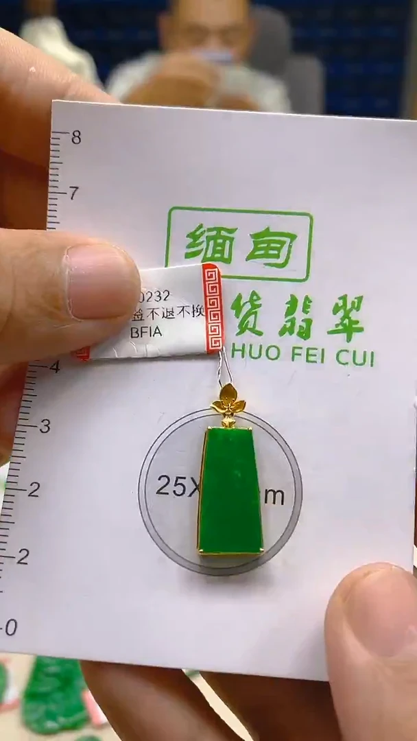 颈饰18K金镶嵌翡翠新号开播 全场乱卖