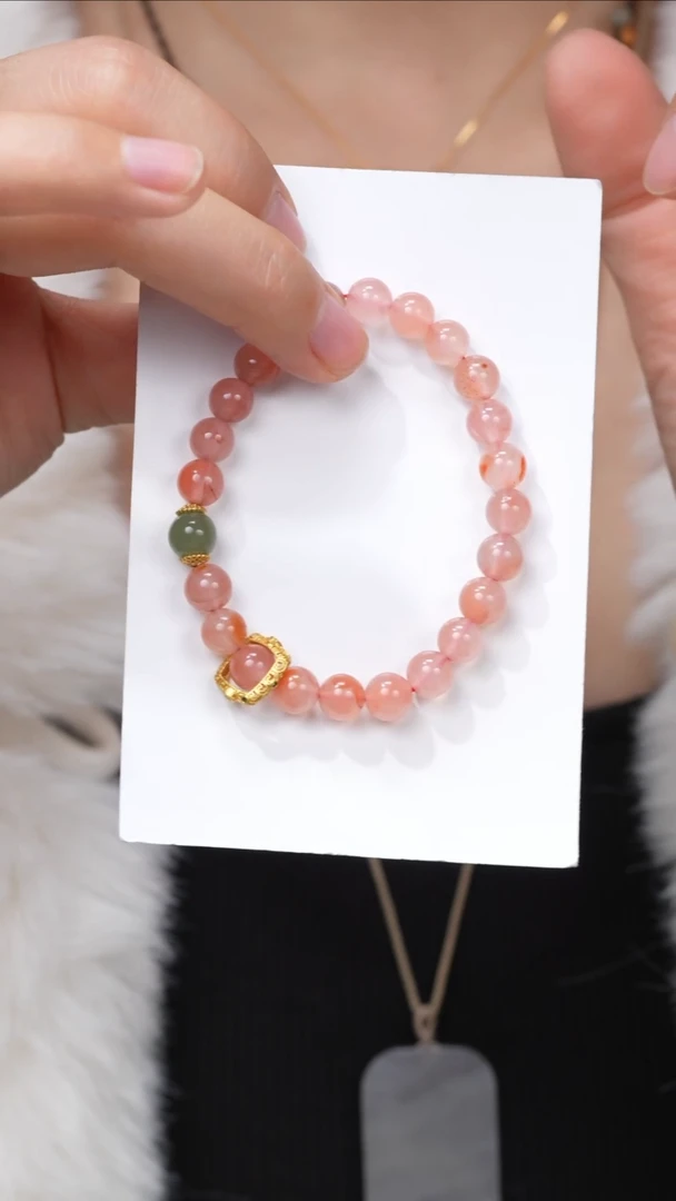 【闪购商品】和田玉手串未镶嵌冰红