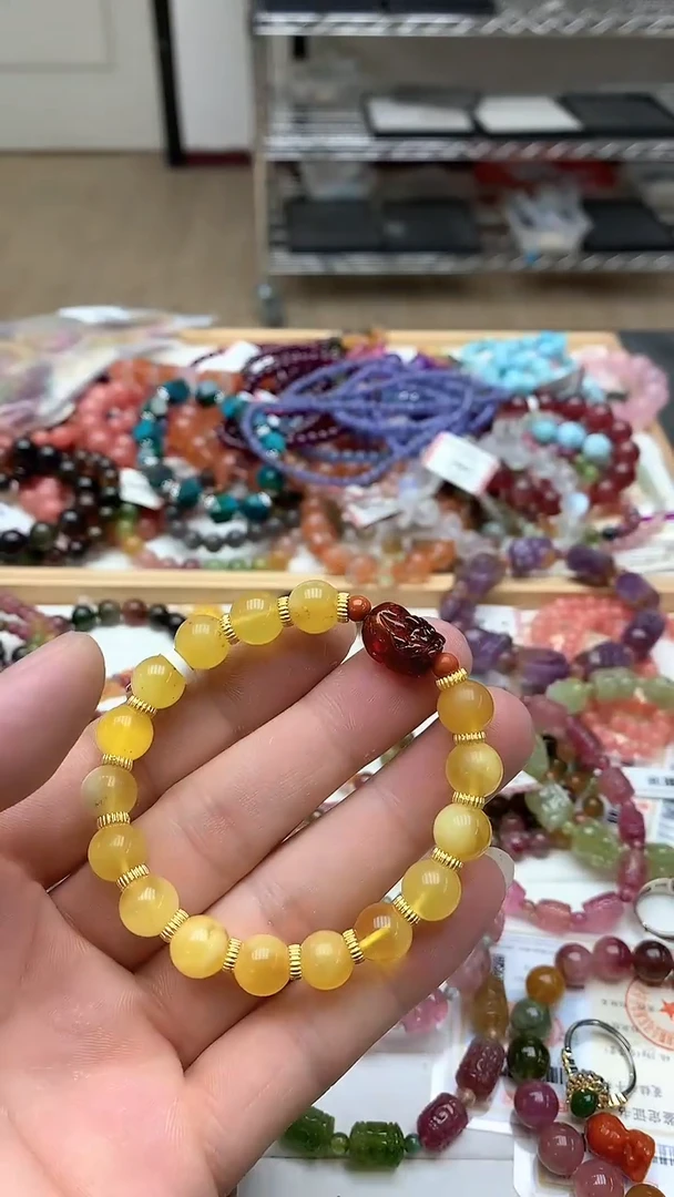 【闪购商品】蜜蜡手链未镶嵌手链13