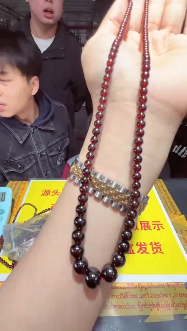 【闪购商品】石榴石项链未镶嵌项链