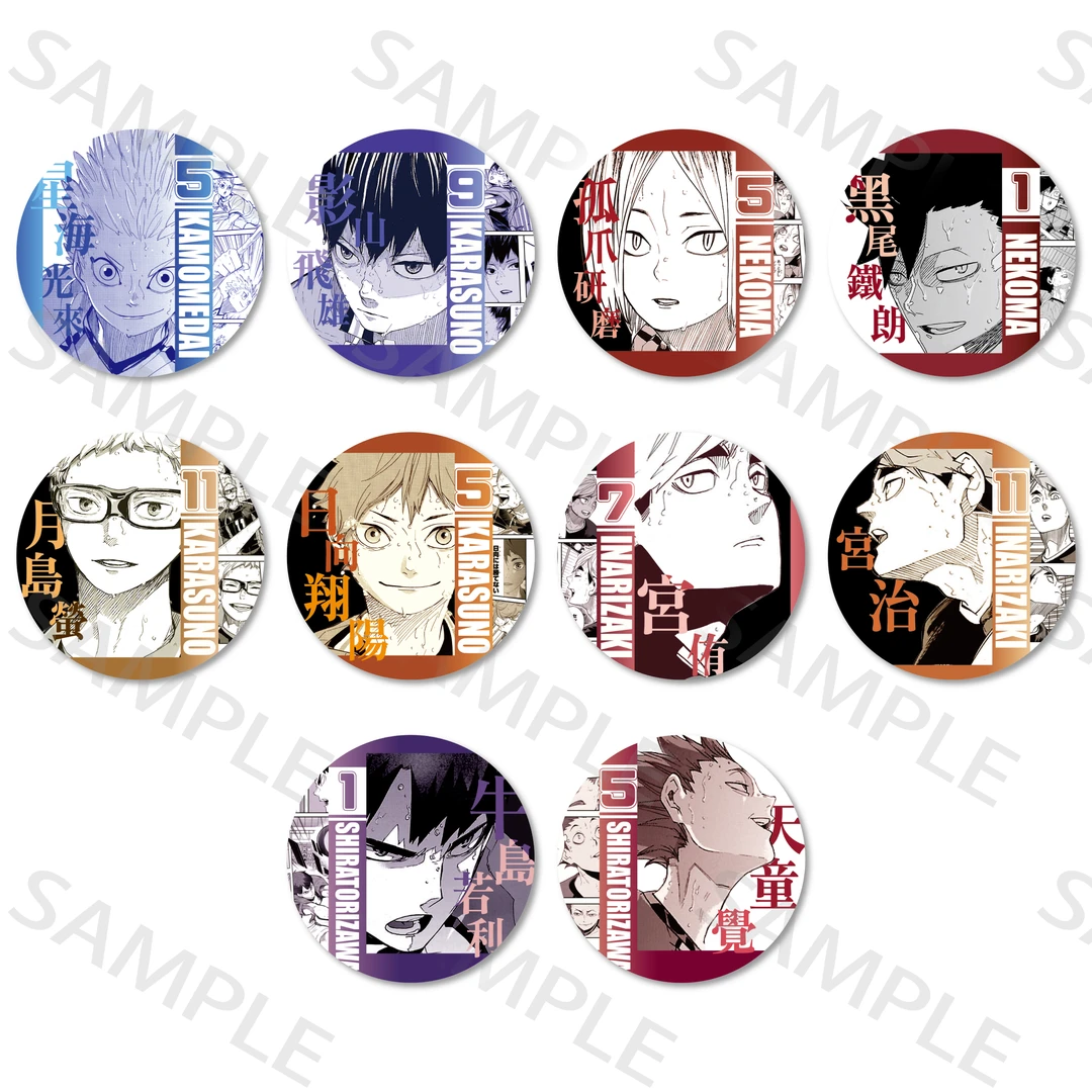 拍二拆三（小芙芙拆卡）排球少年原画金属球号二创吧唧