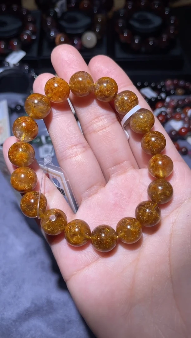 【闪购商品】水晶手链未镶嵌钛晶花11mm-26