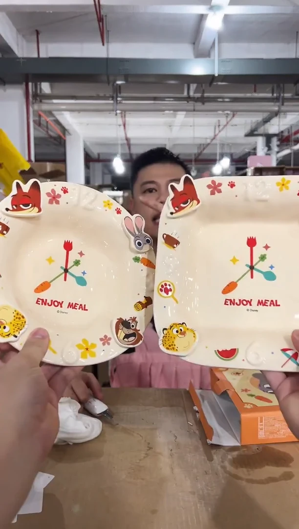 原盒疯狂动物城时钟方盘加圆盘2件套