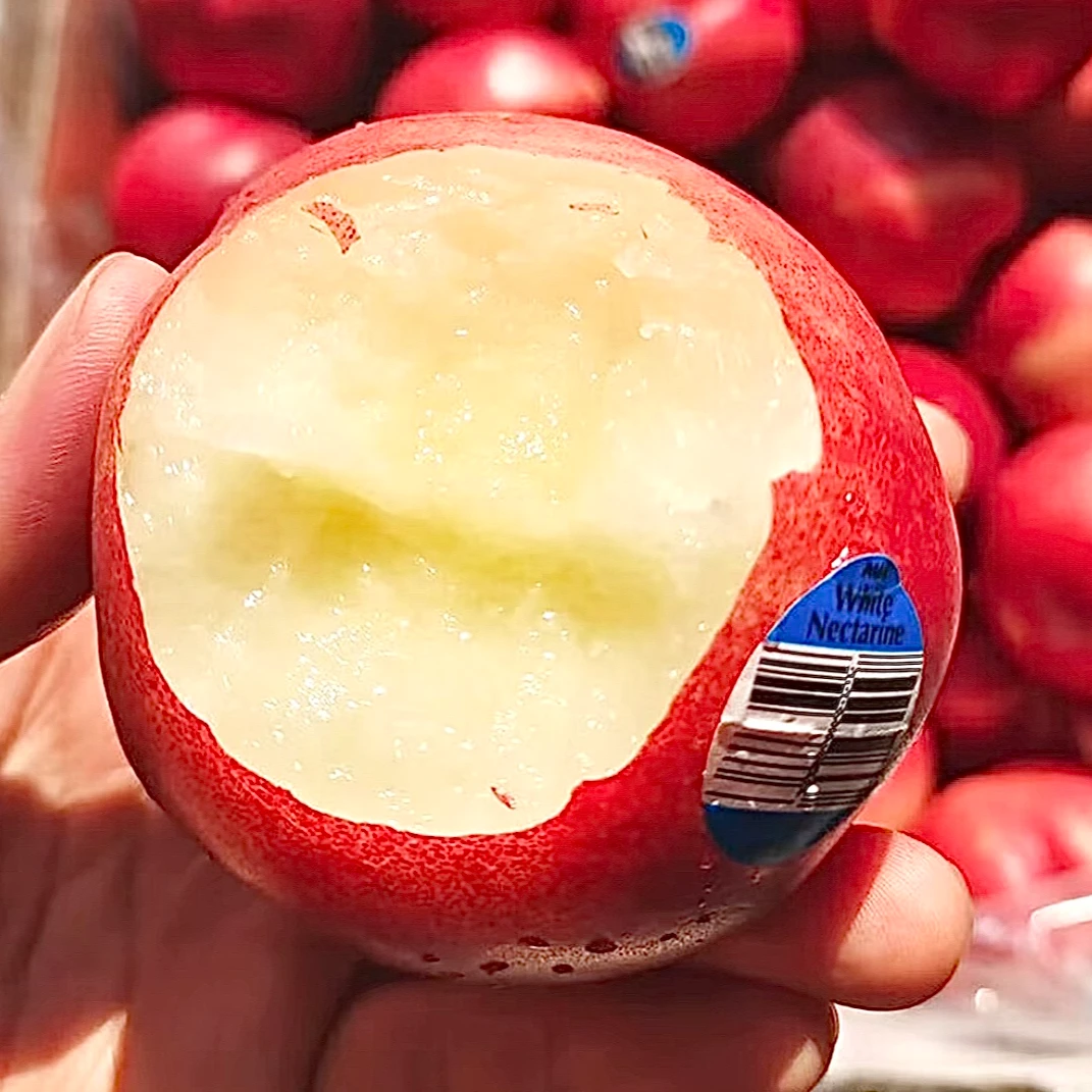 澳洲进口桃驳李 进口白肉脆油桃