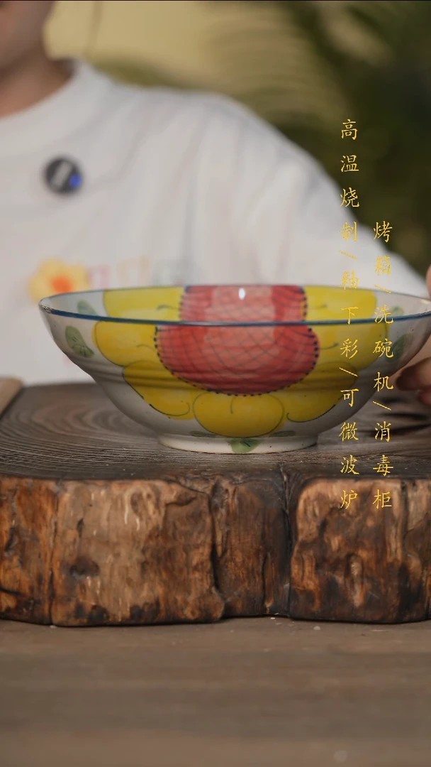 瓷片景德镇高温釉下彩可微波烤箱洗碗机