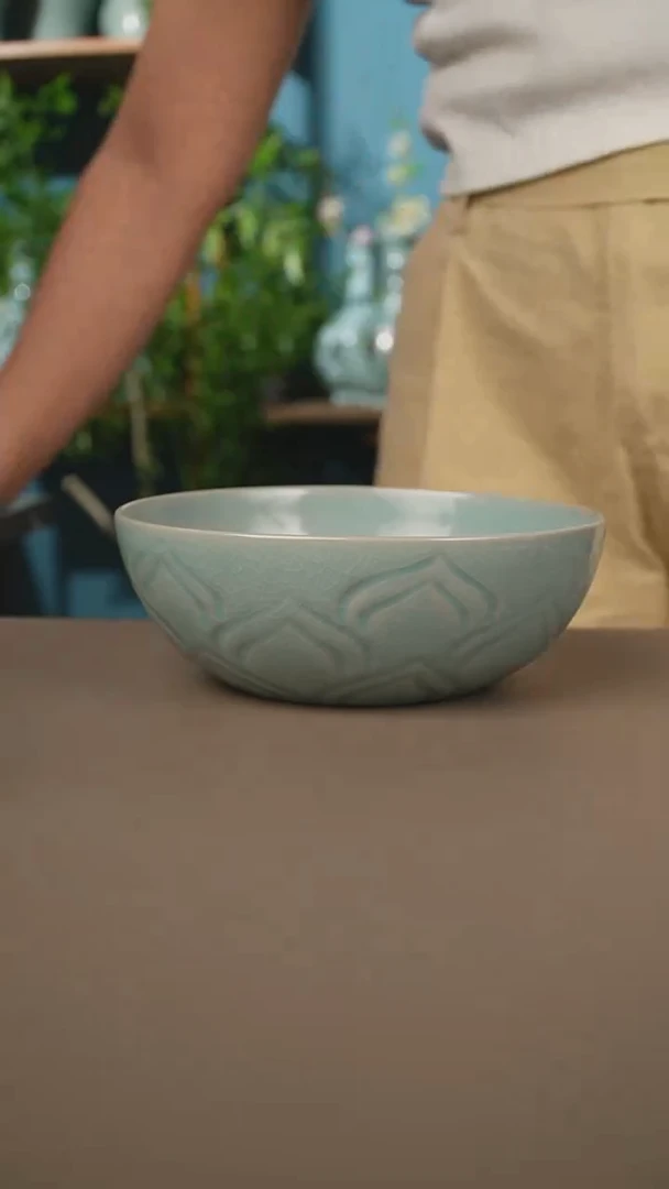仿古盘龙钵微暇
