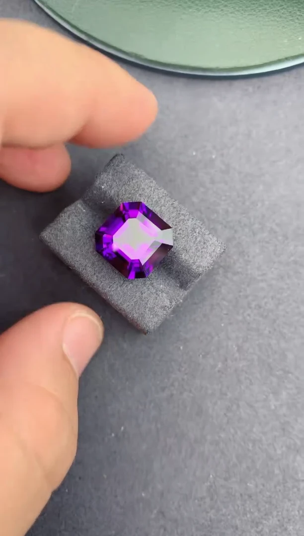 未镶嵌珠宝半成品紫晶12ct 紫水晶
