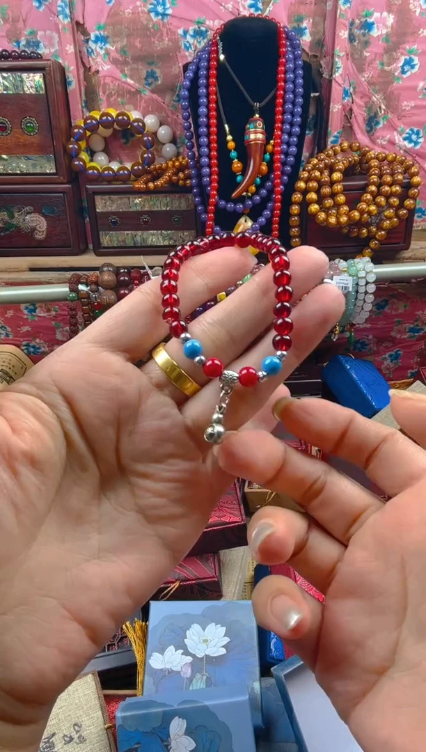 未镶嵌手链玛瑙/玉髓红玛瑙手串