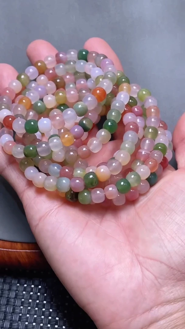 玛瑙/玉髓手链未镶嵌盐源玛瑙手串单圈