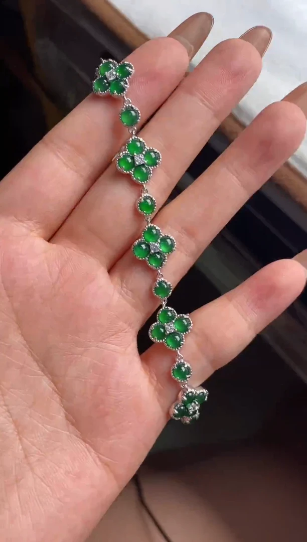翡翠戒指银S925镶嵌吃****皮天然A货翡翠
