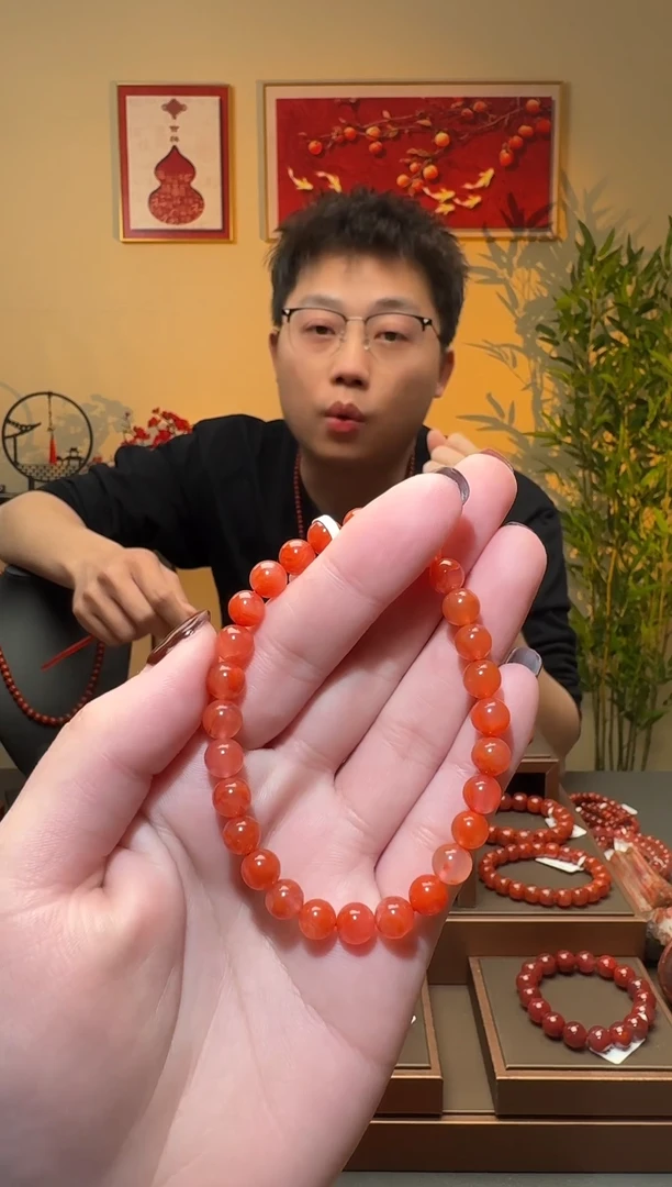 【闪购商品】南红玛瑙手串未镶嵌一条6mm+ 多样性发货