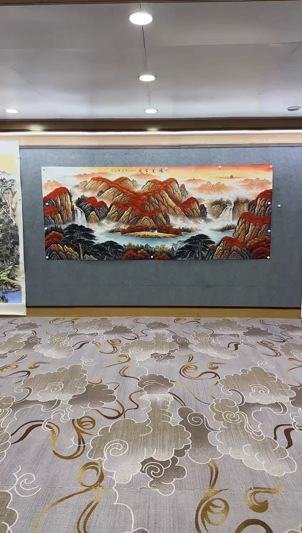 绘画Y-刘雪红-大丈二-山水画