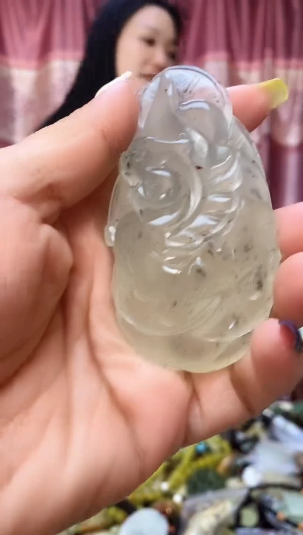 未镶嵌岫玉手把