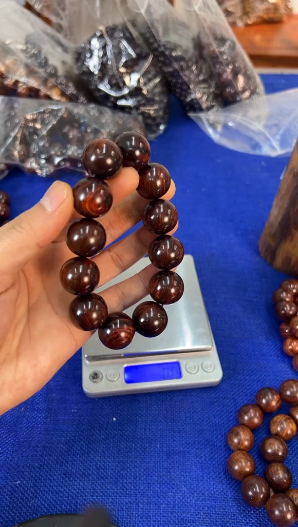 手串/手链黄花梨/降香黄檀2.0紫油梨水波纹手串