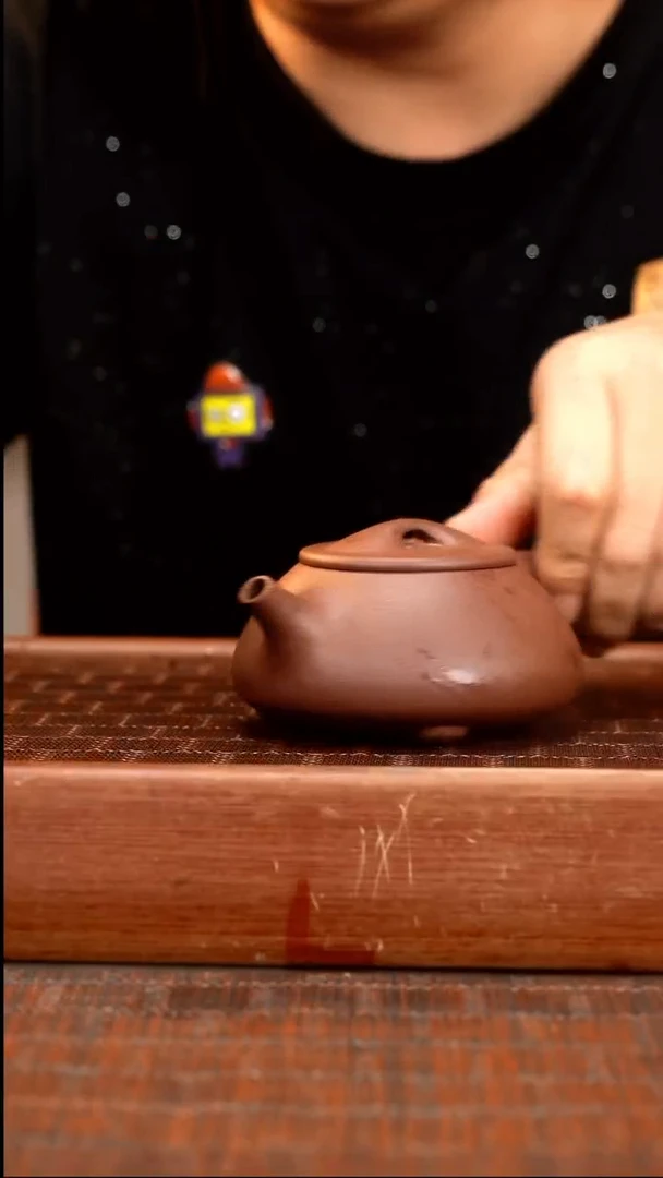 茶壶紫砂LD底槽青景舟石瓢