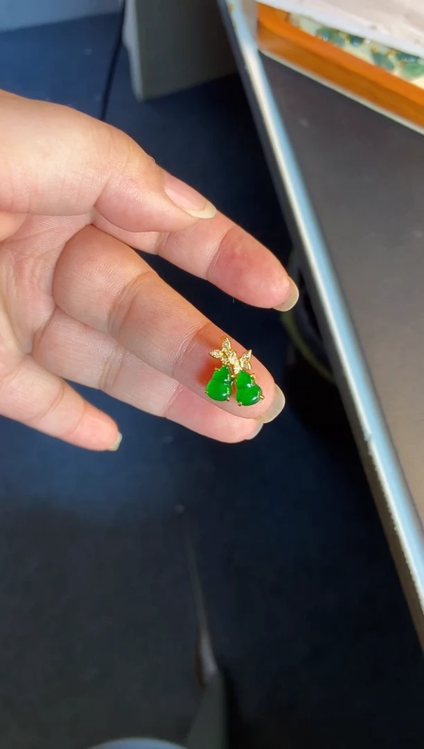 吊坠(不含链)银S925镶嵌翡翠1