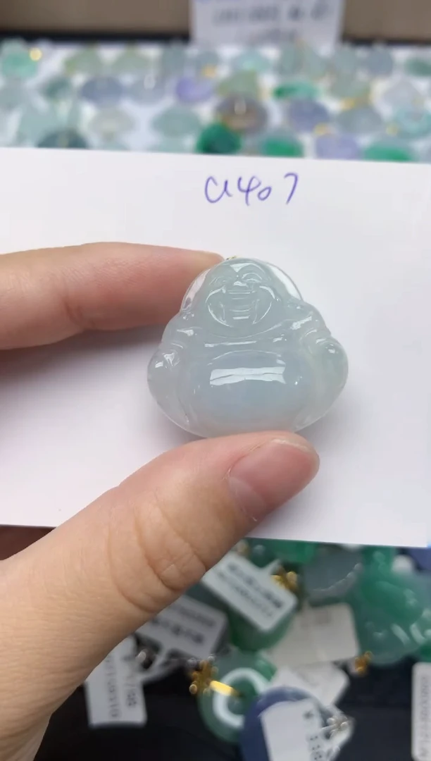 翡翠未镶嵌颈饰天然缅甸A货翡翠