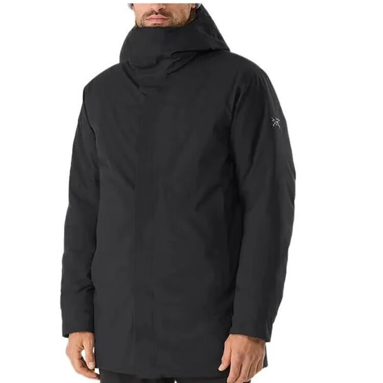 始祖鸟派克服中长款羽绒服Therme袖标防水加厚保暖连帽鹅绒服男款