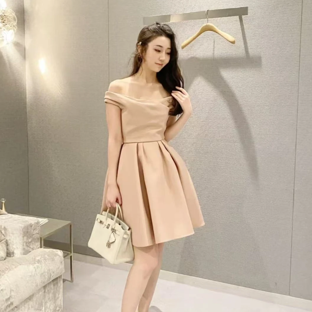 95新 DIOR/迪奥 白色一字肩连衣裙/f36/baby同款不同色 编号8501