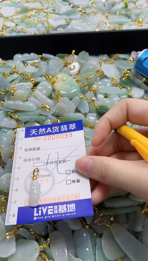 颈饰未镶嵌翡翠天然A货翡翠