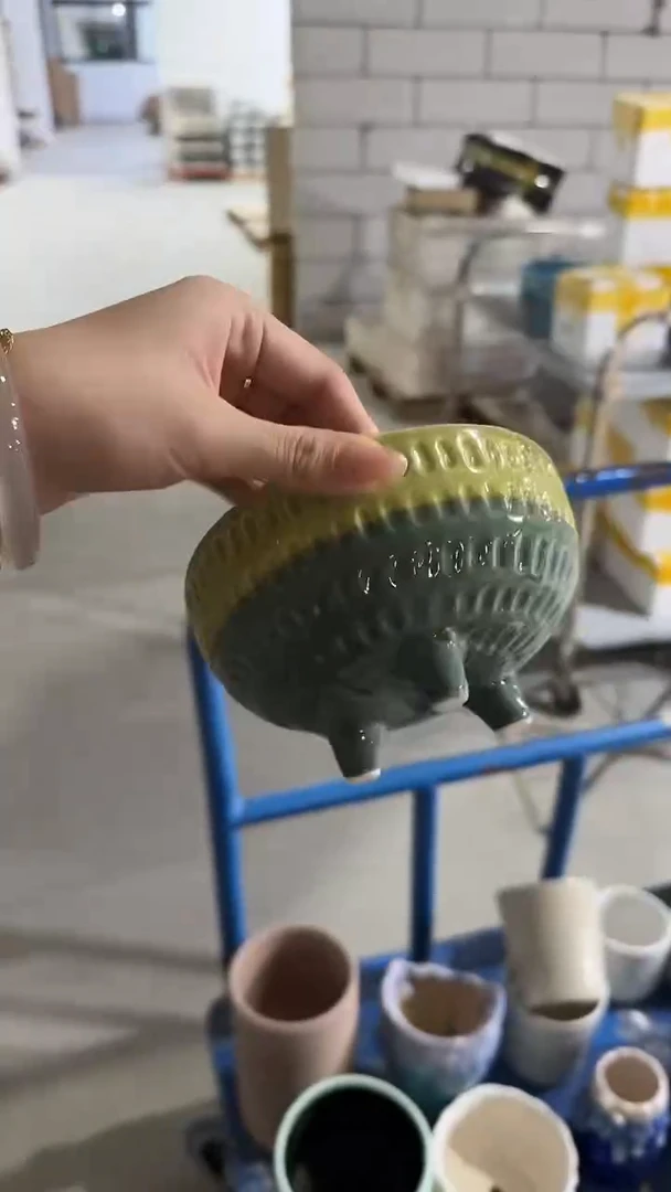 高温陶瓷花盆+E501