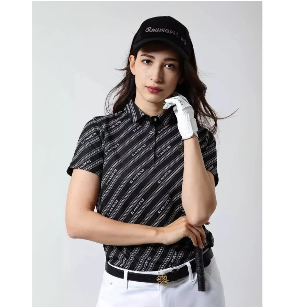 St ANDREWS 高端女款金丝阴险STA 斜条纹 可搭配情侣款DF
