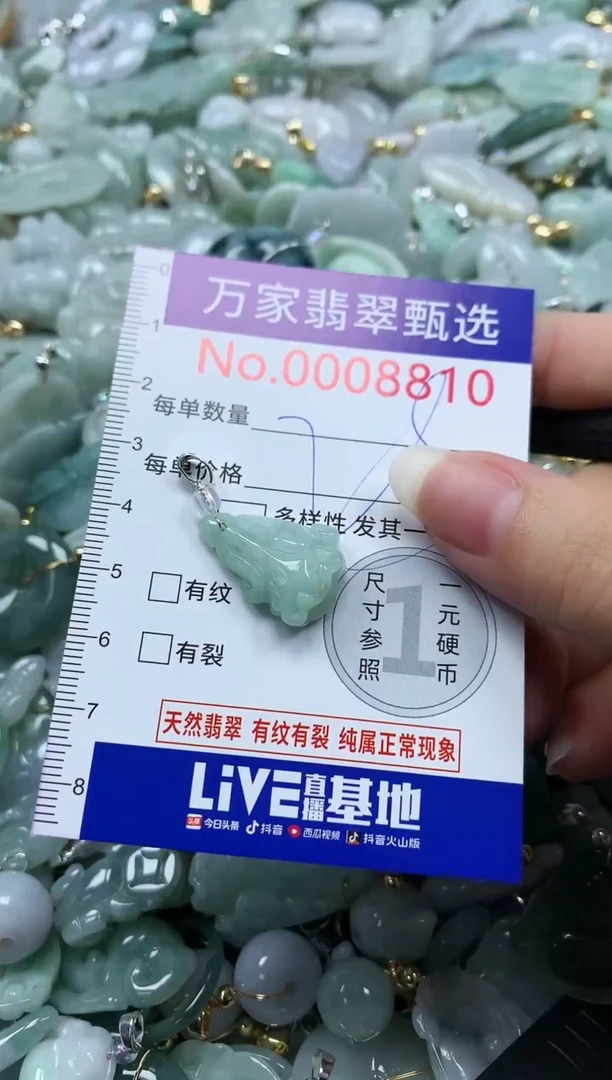 吊坠(不含链)未镶嵌翡翠8810