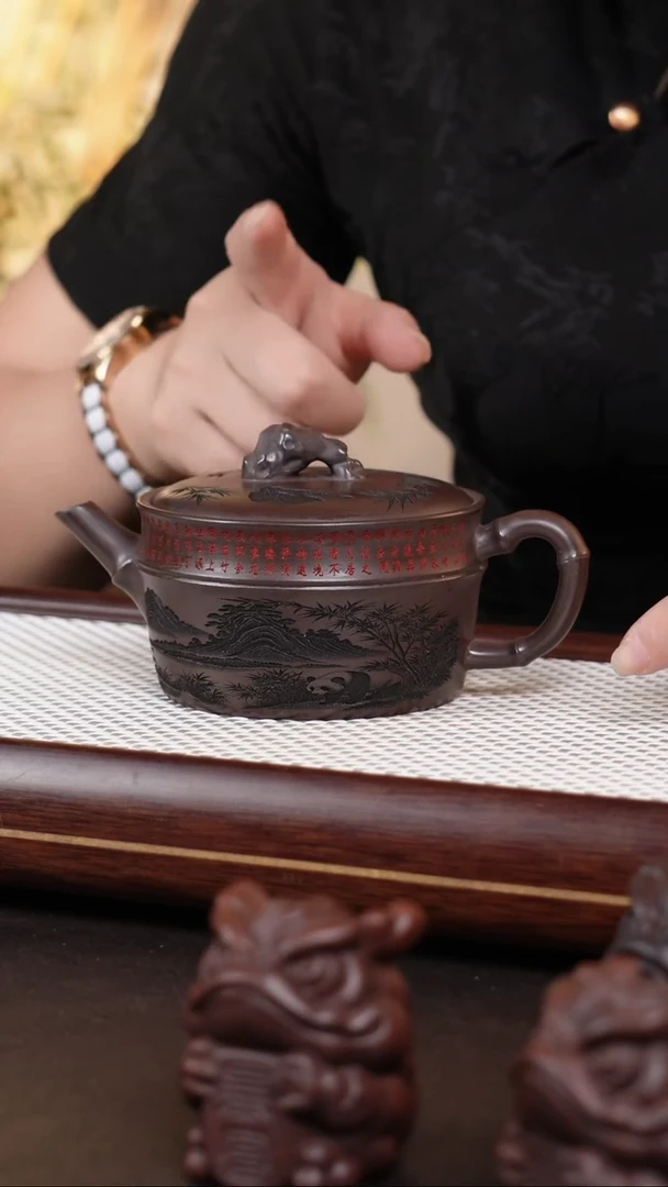 茶壶紫砂太湖石汉瓦