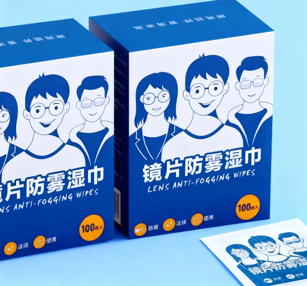防雾擦眼镜湿巾一次性擦拭眼镜片屏幕高长效防雾神器