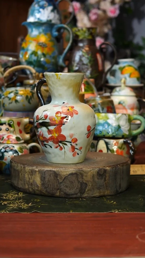 花瓶/杯子/碗124景德镇手工高温釉下彩