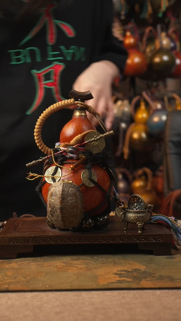 木085匠大漆酒葫芦一物一拍