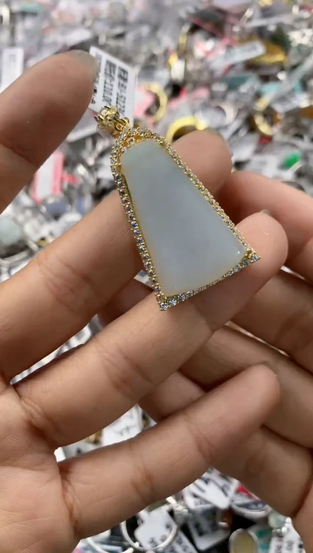 银S925镶嵌戒指翡翠171717----5