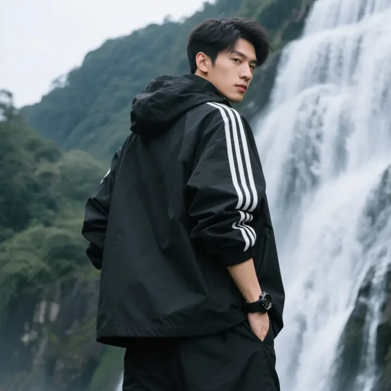 【反季清仓一件不留】春季新款长袖立领纯色夹克户外时尚潮流百搭