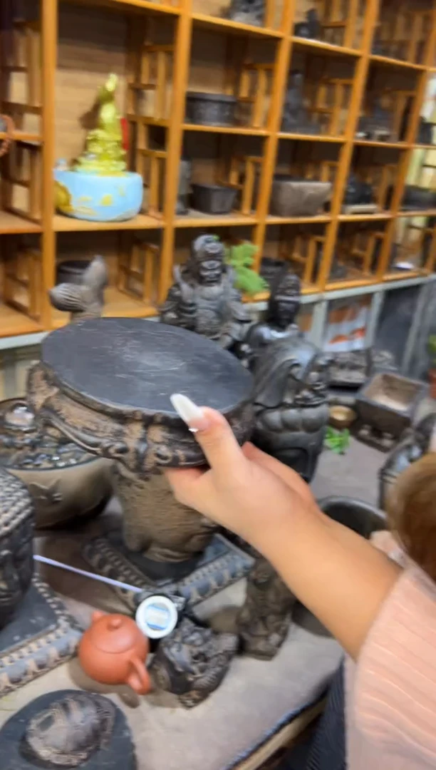 陶土【火山泥】金箍坛底座