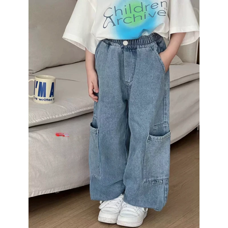 241S266新款时尚蓝色牛仔裤