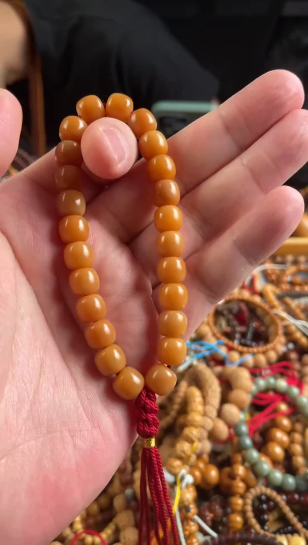 手串菩提根/象牙果王胖子文玩工作室菩提根手持11*10左右深色