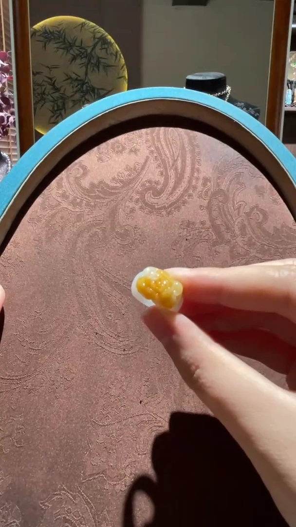 翡翠戒圈未镶嵌红翡绿翠6号