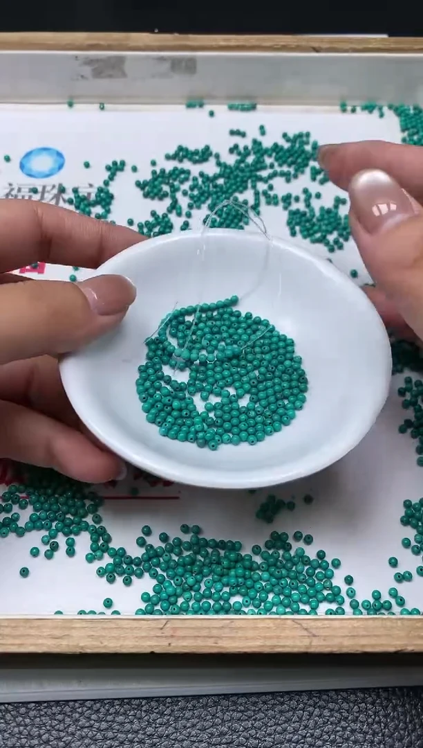 手饰玛瑙未镶嵌B1784高瓷绿淞2mm100个9.9元