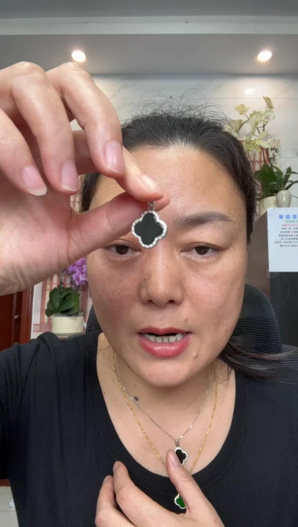 颈饰银S925镶嵌翡翠【多样性发其一】00004577