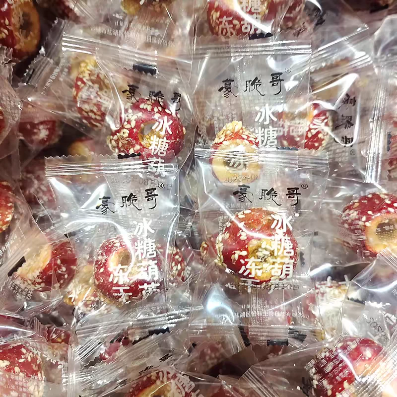 冻干山楂冰糖葫芦酸甜酥脆无核空心小零食