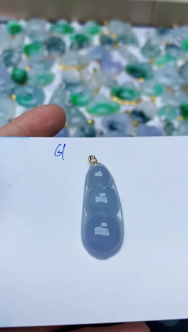 【闪购商品】翡翠颈饰18K金镶嵌天然翡翠A货